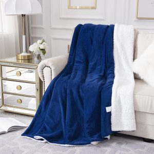 ComfyWell Sherpa Fleece Blanket, Soft and Cozy - Throw Blanket, Large Fluffy Blanket throws for Sofa, Couch, Bed, Travel, Thick Thermal Warm Bed Blanket 200x240cm. (King Size)