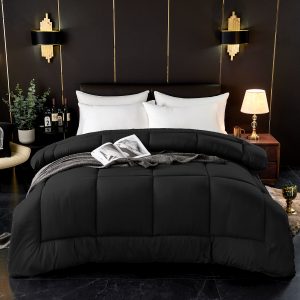 ComfyWell Super King Duvet – Plain Quilt Comforter Bedspreads, Coverlets & Sets, 2 Pillowcases Warm and Anti Allergy All Season Coverless Duvet, Throws For Bed.(Super King (220x260cm)