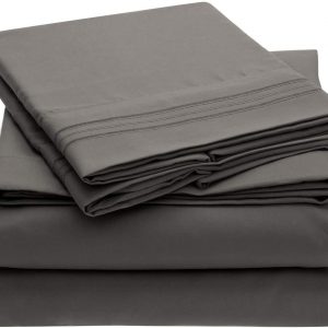 ComfyWell King Duvet Set - Plain Duvet Cover Sets Bedding Quilt Cover King Size Bed with 2 Pillowcases Zipper Closure-Ultra Soft Cosy Brushed Microfiber.(King(230x220cm)